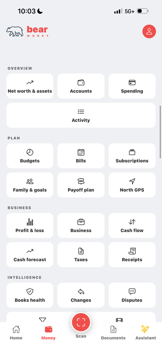 bear money tools — budgets, business, intelligence